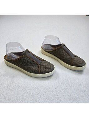 Soft 8.5M Beekon Slip-On Shoes Gray Textured Faux Python Upper Mule